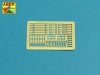 Aber 35A129 Mounts for additional ammunition boxes used on Soviet tanka like: T-54; T-55 or T-62 (1:35)